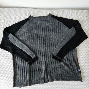 Icebox Men's Gray and Black Sweater, XL, 2000s Era